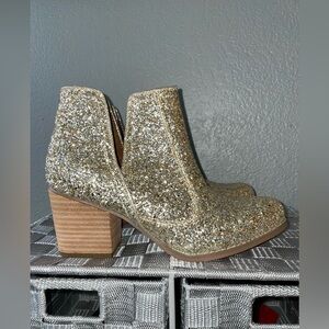 Not Rated Glitter Booties Size 7